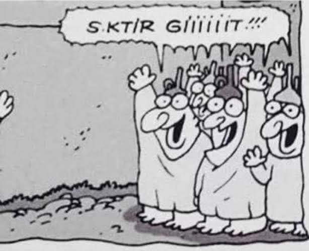 osmanwober's tweet photo. Musallat. Leş. Yapışkan. At sineği gibi. Dilenci sümüğü gibi. https://t.co/0pnLaShiEq