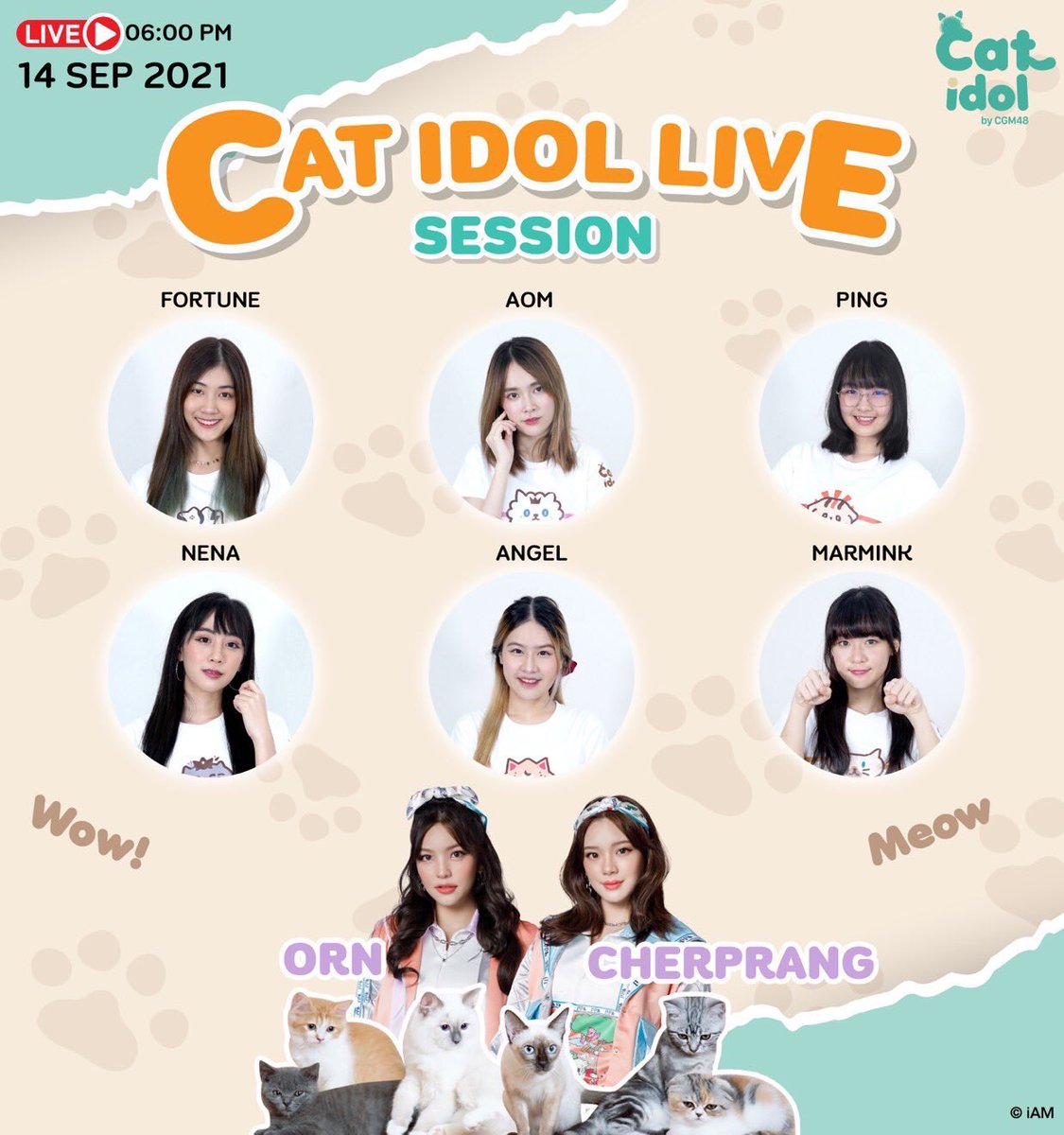 withhomnuan's tweet photo. 📬 - CGM48 CAT IDOL LIVE SESSION
วันอังคาร ที่ ๑๔ กันยายน ๒๕๖๔ เวลา ๑๘.๐๐น. เรามีนัดกัน
ผ่านทาง - Facebook : CGM48 Official
อย่าลืมมาเชียร์ #MarminkCGM48 มัมหมีของหอมนวล กันเย้อๆน้า 🛸🌱🐞 https://t.co/akBDuxSojd