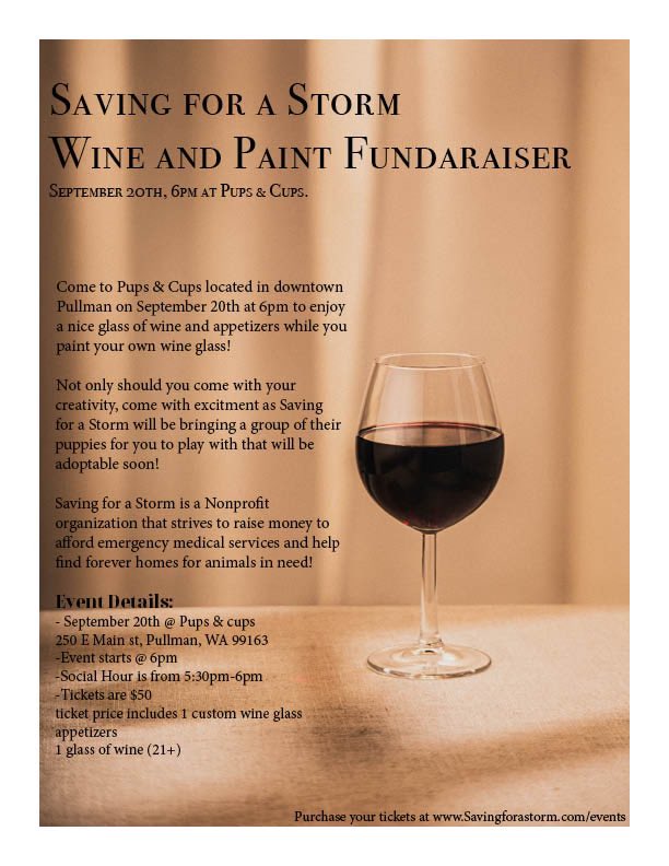 mimijones25's tweet photo. Two great things in one place! Wine and puppies🐶🍇 Make sure you get your tickets now.  #MurrowUGLife #com210 #flier https://t.co/YzY6z3LPgW