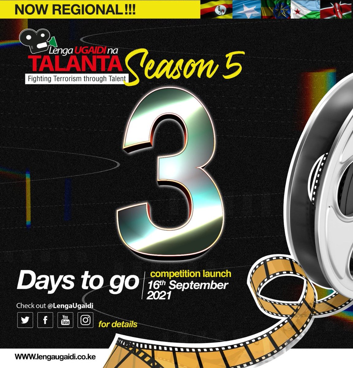 WAT_Kenya's tweet photo. Can't keep calm!!! it's only 3 days till Lenga Ugaidi Na Talanta  season 5 launch!
Don't miss out on this #Amazing competition. Visit https://t.co/5FVD5TxtVI to participate 
#LengaUgaidiNaTalanta 
@EpukaUgaidi @Lenga_Ugaidi @CTP_Kenya @CTNSIS @FoxtonMedia https://t.co/vOBXhV1hjS
