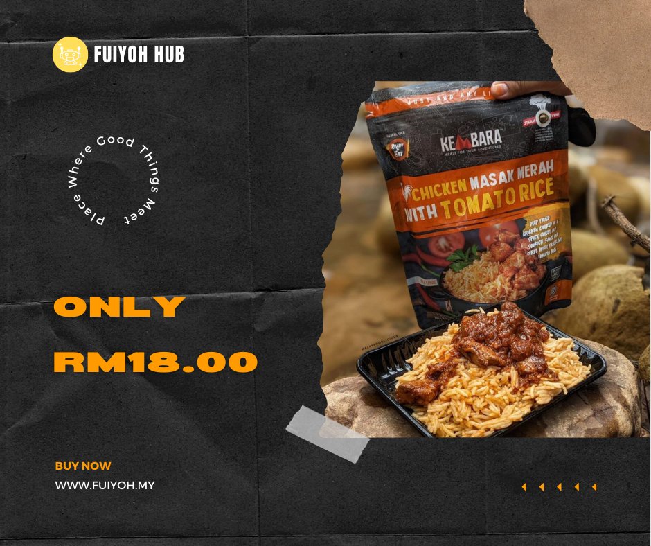 FuiyohHub's tweet photo. Korang patut try Kembara Meal yang sedia untuk dimakan 😋😋😋 Hanya panaskan sahaja pastu ngap masuk dalam mulut 🤣

Sedap, senang dibawa, sesuai untuk dimakan ketika bercuti 🥰

Tolong rt dan sebarkan untuk memajukan bisnes kami yang baru ini 😊🥰

#bisnes #murah #sapotlokal https://t.co/KemvOwNQuI