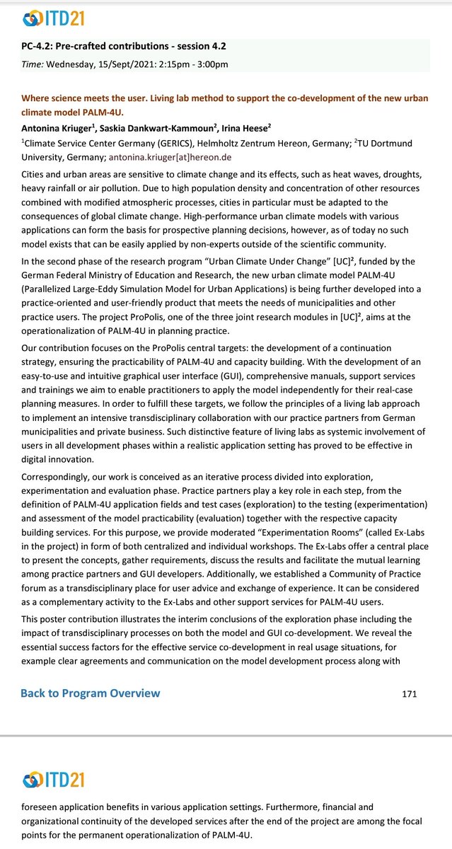 SaskiaDankwart's tweet image. Looking forward to our poster session on Wednesday with A. Kriuger and I. Heese at #itdconf2021 Glad if you join our session (15/09/2021, 14:15-15:00)