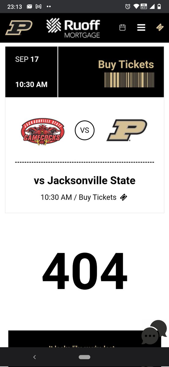 .<a href="/BoiledSports/">Boiled Sports</a> Screenshot from the PurdueSports site.   Wait... Boilers playing Jax State on Friday, then the Domers on Saturday?  Seems a bit unfair... NBC and the NCAA must really be nervous about Purdue to throw this kind of curveball.