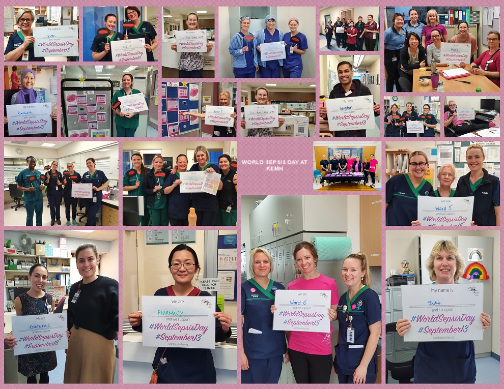 The Safety and Quality team at KEMH clocked up their 10,000 steps today as ‘Sepsis Warriors’ spreading the ‘Think Sepsis’ message far and wide across King Eddies.   It's World Sepsis Day!