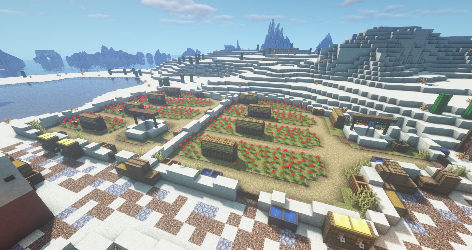 Ar Richter Solomonburg Minecraft Diary 14th September 21 埃及農業 罌粟花與蜂蜜傳統的埃及養蜂筒在minecraft裡實在做不出來 做出來 以生存模式來說 效果也不實用所以我改造了養蜂 方式 做了一個更大的蜂箱 也是在生存模式下可以有實際效用的蜂箱
