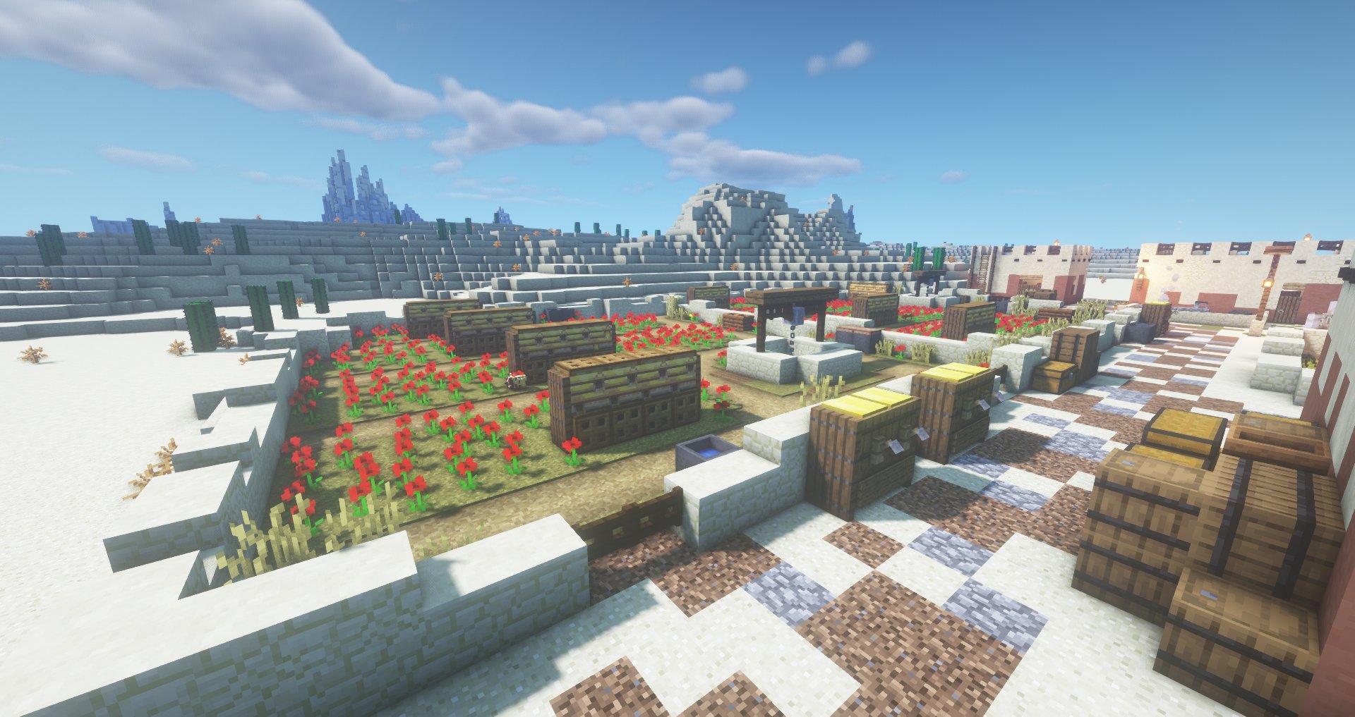 Ar Richter Solomonburg Minecraft Diary 14th September 21 埃及農業 罌粟花與蜂蜜傳統的埃及養蜂筒在minecraft裡實在做不出來 做出來 以生存模式來說 效果也不實用所以我改造了養蜂 方式 做了一個更大的蜂箱 也是在生存模式下可以有實際效用的蜂箱