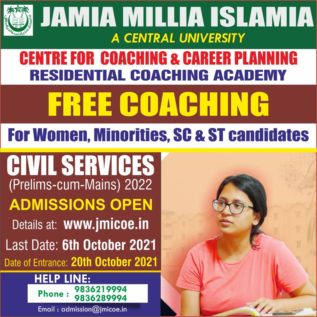 Residential Coaching Academy - Jamia tweet media