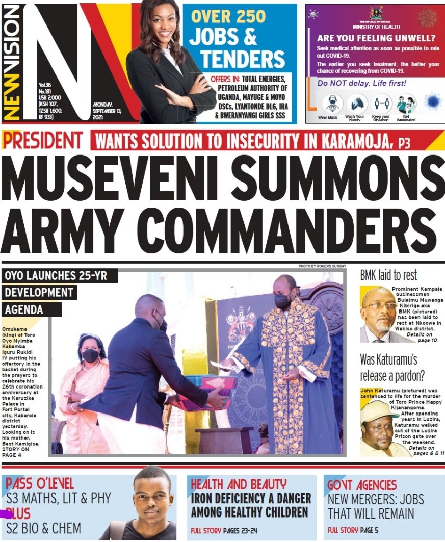 ugandan_patriot's tweet image. Grab a copy of the @newvisionwire if you are looking for a job or tender.Alternatively subscribe to the #Ecopy
epapers.visiongroup.co.ug to always have details at your fingertips. 
#VisionUpdates 
#VisionEpapers