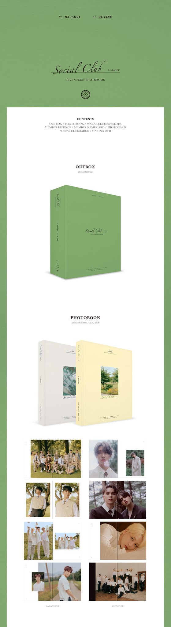 SEVENTEEN photobook social club : CARAT- SEVENTEEN photobook social club : CARAT-