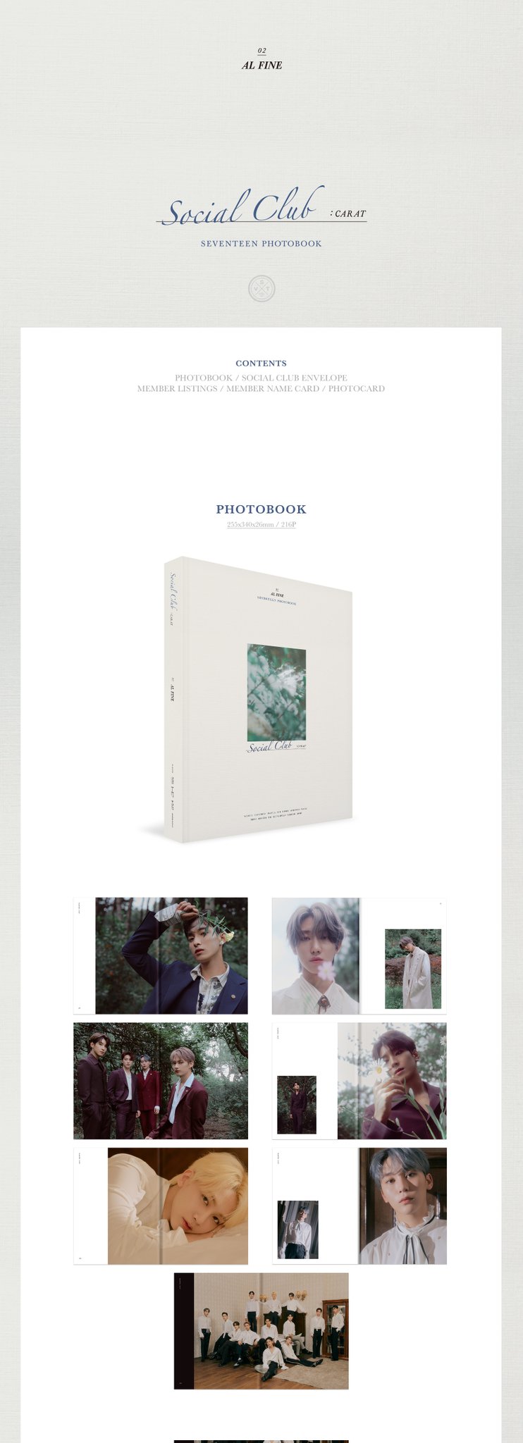 SEVENTEEN - SEVENTEEN PHOTO BOOK 'SOCIAL CLUB : CARAT' [ DA