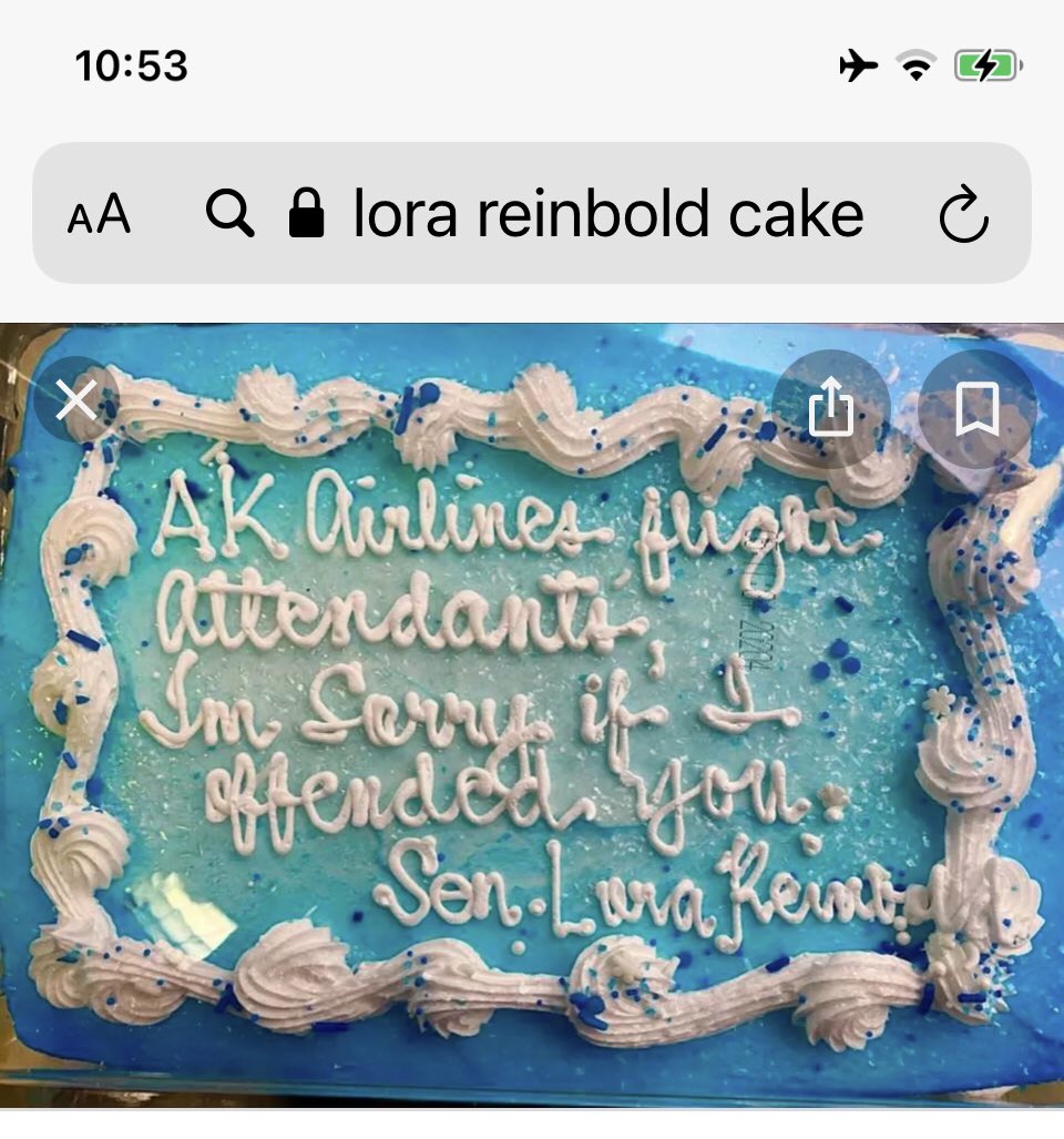 gomer2323's tweet photo. @NoLieWithBTC @nytimes Wait until we tell ya about the cake she made😅😂🤣 #akleg #MustNotReadAlasQa #LoraBanned https://t.co/aBd2w4xqda