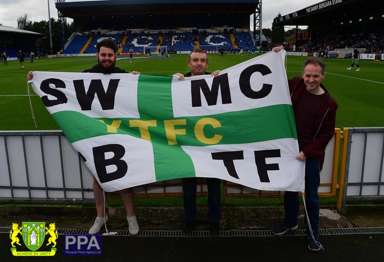 YTFC's tweet photo. 🙌 We don't know the exact number of you that supported us in Stockport, but no matter the number, you were spectacular!

#YTFC 💚 https://t.co/SImgzhkPEu