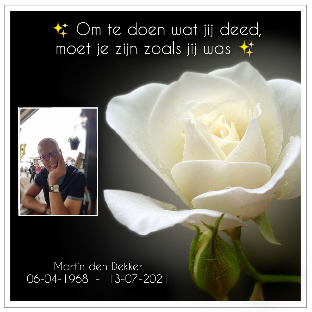 Het is vandaag "alweer" twee maanden geleden, maar het voelt als gisteren...

Miss you, bro 😕