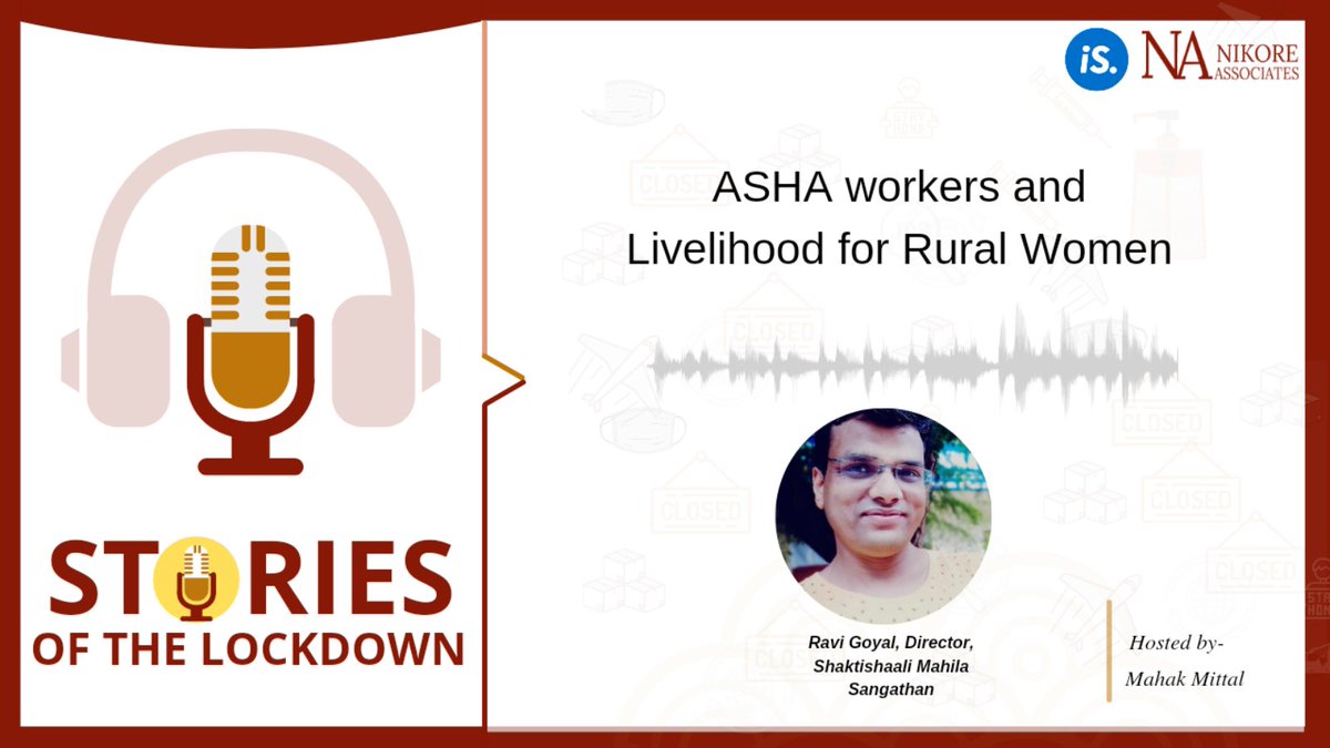 IndiaSpend's tweet photo. In the latest podcast by @IndiaSpend &amp; @NAEconTeam, we speak to Ravi Goyal of Shaktishali Mahila Sangathan Samiti about the condition of ASHA and Aganwadi workers during the #pandemic, their delayed and lowered compensation, and more.  

https://t.co/Ax7OBaXW4Q https://t.co/DwPOow6iX6