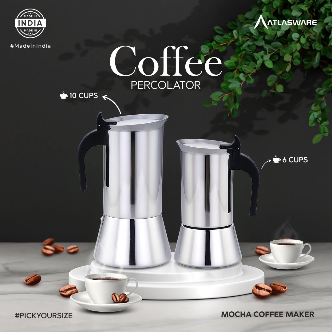 atlaswareglobal's tweet photo. Our Stainless steel mocha coffee maker helps you to prepare Coffee, Black Coffee and also Tea! 
The international design makes our coffee maker authentic and also one of its kind.
Place your order by clicking the below given link :
https://t.co/FaOD18J3Ma
#mocha #coffeemaker https://t.co/KPJ4qRqUCv