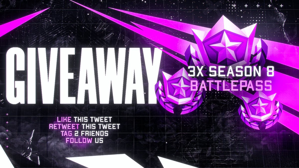 JFTesp's tweet image. #FORTNITE BATTLE PASS GIVEAWAY

3x Chapter 2 Season 8 Battle Pass

Steps to enter:
◾️ Like &amp;amp; Retweet
◾️ Tag 2 Friends
◾️ Follow @JFTesp
