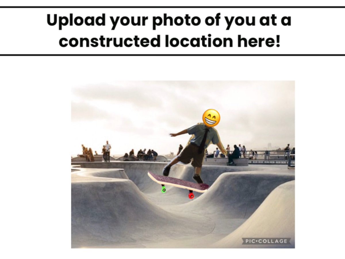 MsEricaPizzino's tweet photo. Exploring the difference between natural and constructed locations in Geography. Year 2s brainstormed different natural and constructed locations and then used the cutout tool on PicCollage to photoshop themselves onto those places! #Geography  @olgstaff @PicCollage https://t.co/2A4ghPaqwP
