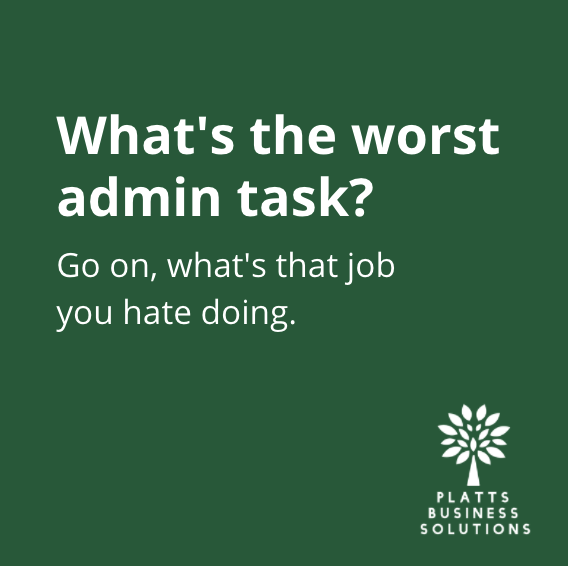 plattssolutions's tweet photo. Everyone has that one task they hate doing, perhaps even dread doing, what's yours?

You could always just get me to do it for you... #justsaying

#hateadmin #doneforyou https://t.co/Fa2lWI35cs