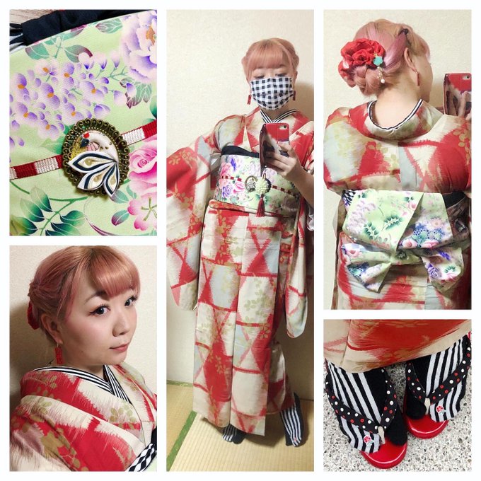 逆さリボン太鼓結びのtwitterイラスト検索結果 古い順