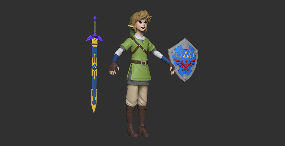 jase_3d_artist's tweet photo. My Skyward Sword Link is almost ready ❤️

#WIP

 #Link #Zelda #skywardsword #Nintendo #Anime #anatomy #blockingin #instaart #sculpting #sculpt #3Dmodeling #3dsculpt #zbrush #zbrushcentral #character #modelaje3D #Geometry #pixologic #анимация #искусство #fanart #characterart https://t.co/Wq3BbVmN3o