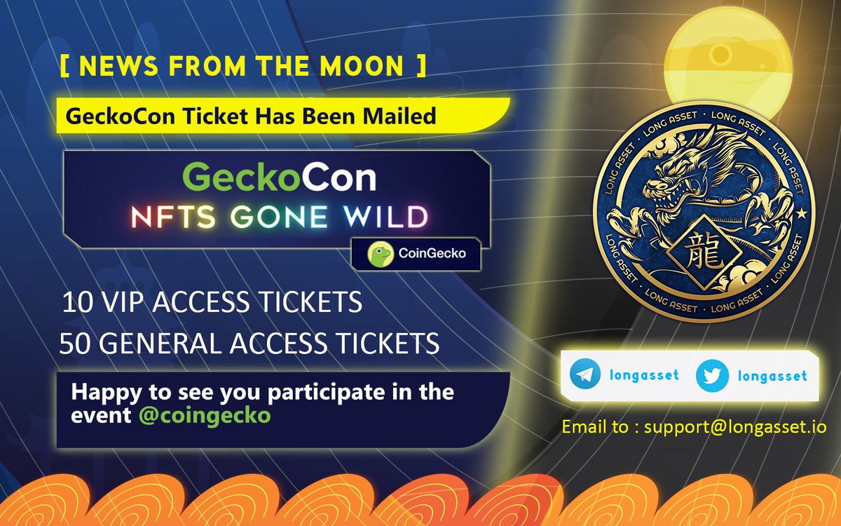 LongAsset's tweet image. GeckoCon Ticket has been mailed through email to every winner, Please check your inbox/spam folder.

If you still haven't received the email, you may head to events.hubilo.com/geckocon/home to register with the email.

Happy to see you participate in the event @coingecko