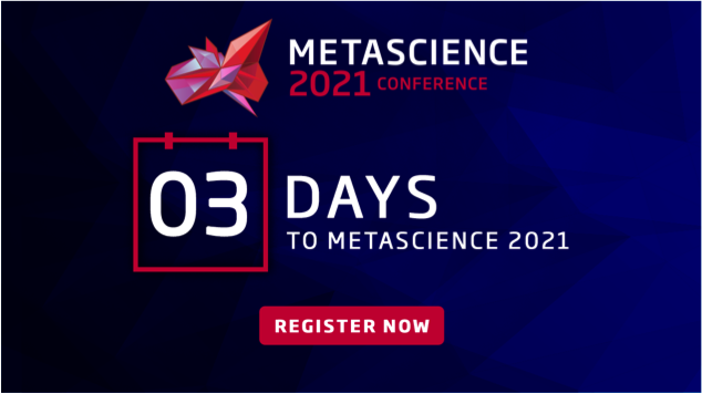 ScigenReport's tweet photo. #Metascience2021 is just 3 days away! Don't miss out on a full lineup of symposia, debates, lightning talks, and more. Register now: https://t.co/uKPlaf1M3s https://t.co/iIoAzwNRo6