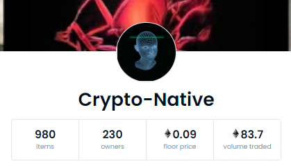 Crypto-Native, miragegallery.ai/crypto-native evolving NFTs. Rules of evolution are: 0.2 ETH minimum sale price for first evolution (from phase 1 to phase 2). For future evolutions, the only requirement is that the secondary sale is 20% higher than the maximum sale price of the NFT.