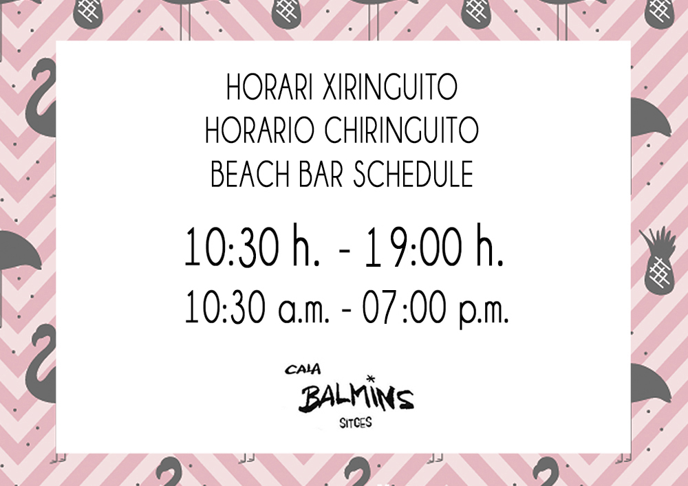 Hoy y hasta finales de septiembre... 
#calabalmins #Sitges