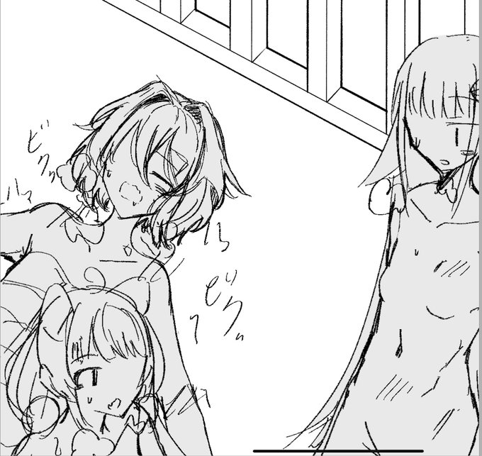 これは性に奔放なタイプのsnbkのラフ 