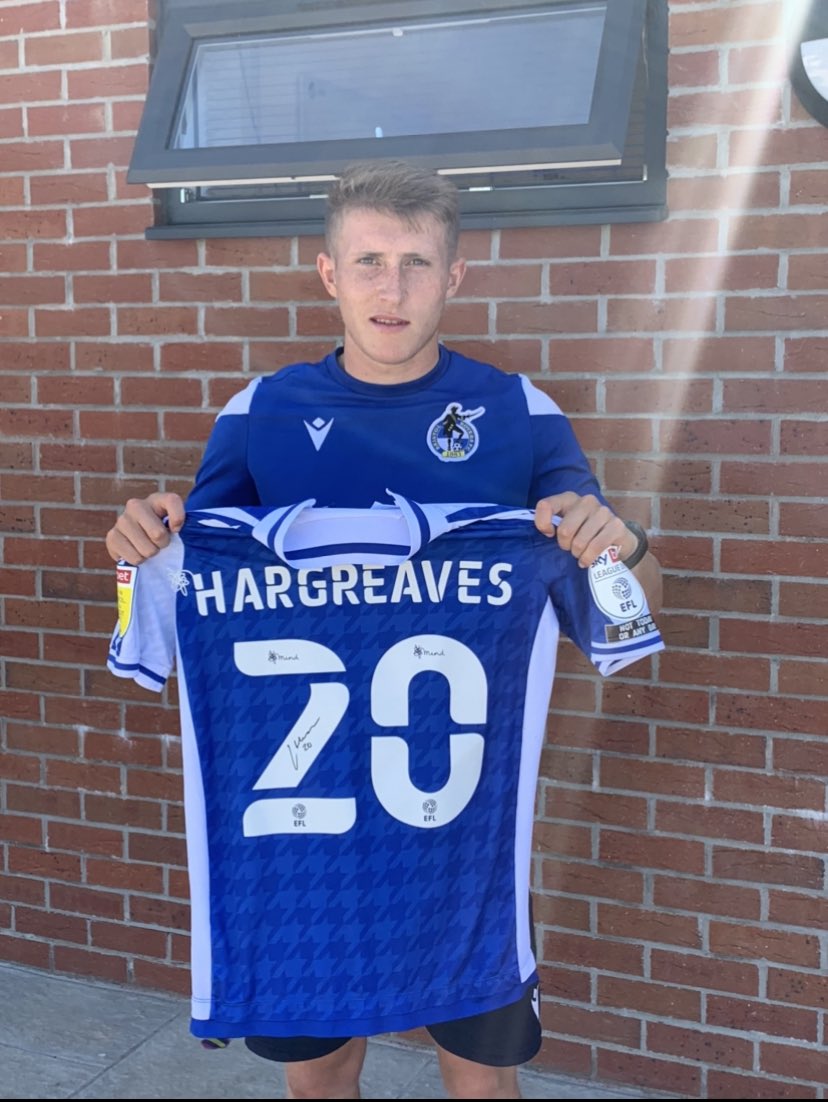 AUCTION:                                        Thanks to @camhagreaves14 for the donation of your match worn shirt signed by the <a href="/Official_BRFC/">Bristol Rovers</a> squad. All funds raised go towards providing mental health support to @roversacademy DM’s are open for bids. #MentalHealthMatters