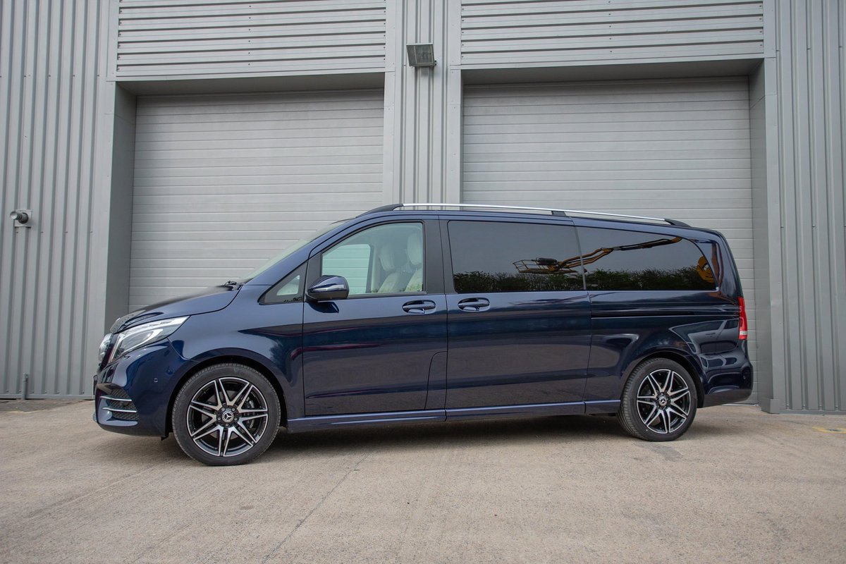 Senzati's tweet photo. Senzati Jet Class exterior shot in Cavensite Blue! #senzati #jetclass #jetspec #luxurymercedes #luxurymercedesbenz #luxuryvehicle #luxuryvehicles #mercedes #benz #vclass #vclassconversion #amg #mercedesbenz #bluevehicles #cavensiteblue https://t.co/rDI3f1d7qr