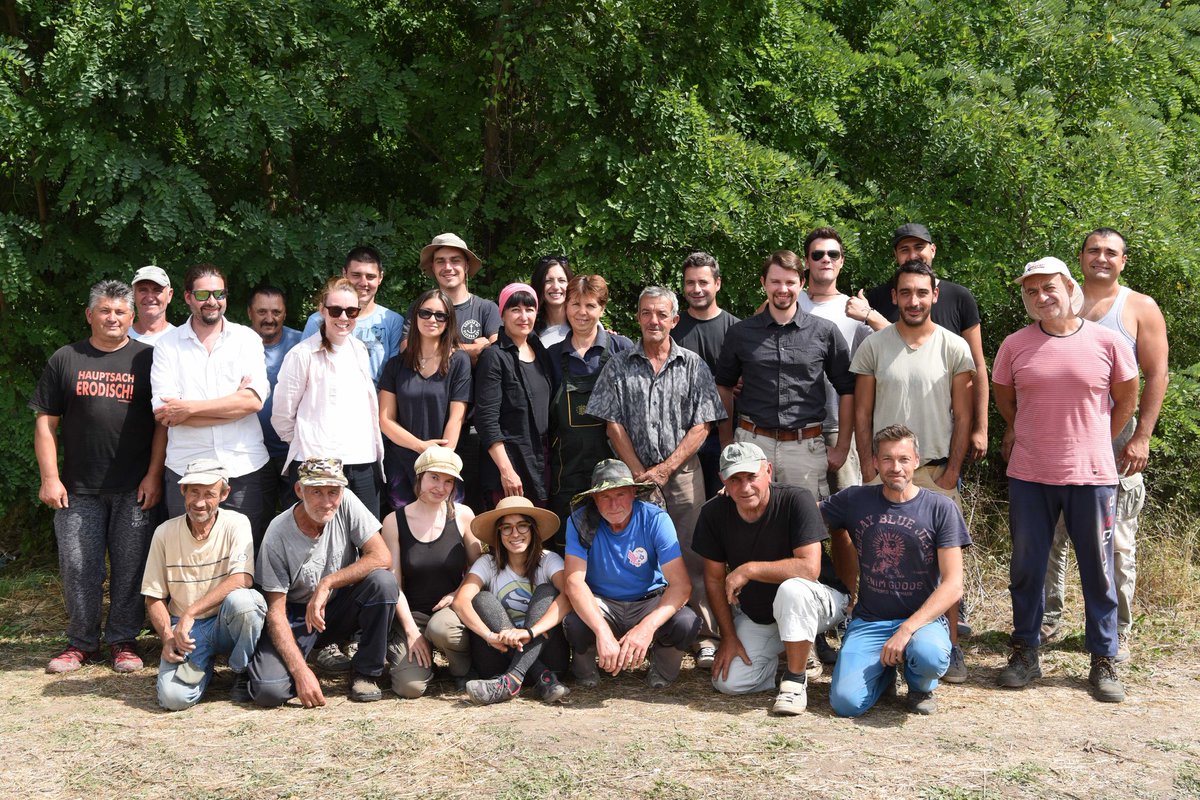 FelixOstmann's tweet photo. After being in this hole for 6 weeks, I want to say thank you to all the wonderful women and crazy dudes, who participated and made this possible. Brand new very old stuff coming up. Check the publications of Svinjarička Čuka. #BalkanArchaeology #NEOTECH 
#Neolithic #BronzeAge https://t.co/twlqAtvh8g