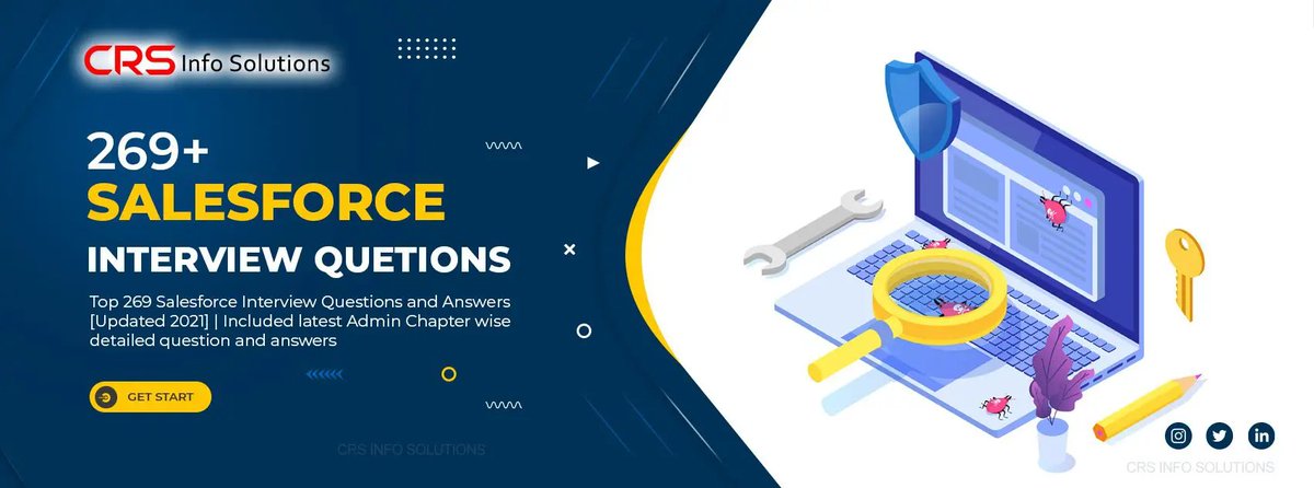 crsinfosolution's tweet image. Top 269 Salesforce Interview Questions and Answers [Updated 2021] | Included latest Admin Chapter wise detailed question and answers

crsinfosolutions.com/155-salesforce…
.
.
.
#Salesforce #interviewQuestions #CRSInfoSolutions