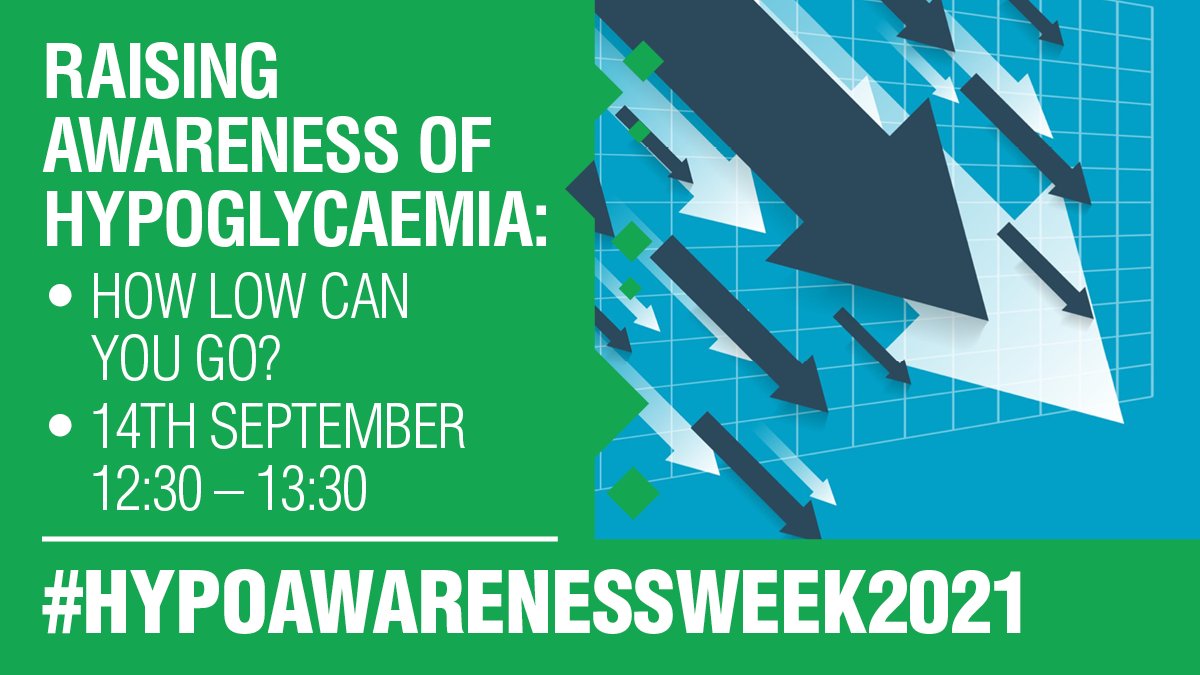 #HAW2021 Last chance to register! #HCPs - please join us for a FREE lunch-time session on Tues 14th Sept 12:30pm: How Low Can You Go?
Reducing hypo risk: What to consider when reviewing your patients with diabetes.
Book your place now: buff.ly/3hhcNMR
#HypoAwarenessWeek