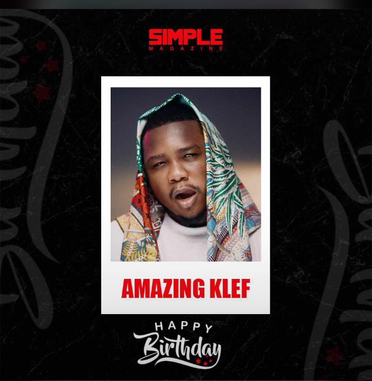 simplemag_ng's tweet photo. Happy birthday to the amazing @amazingklef 🎉 cheers to you king 👑 
#simplemag #amazingklef https://t.co/grjcECKrV9