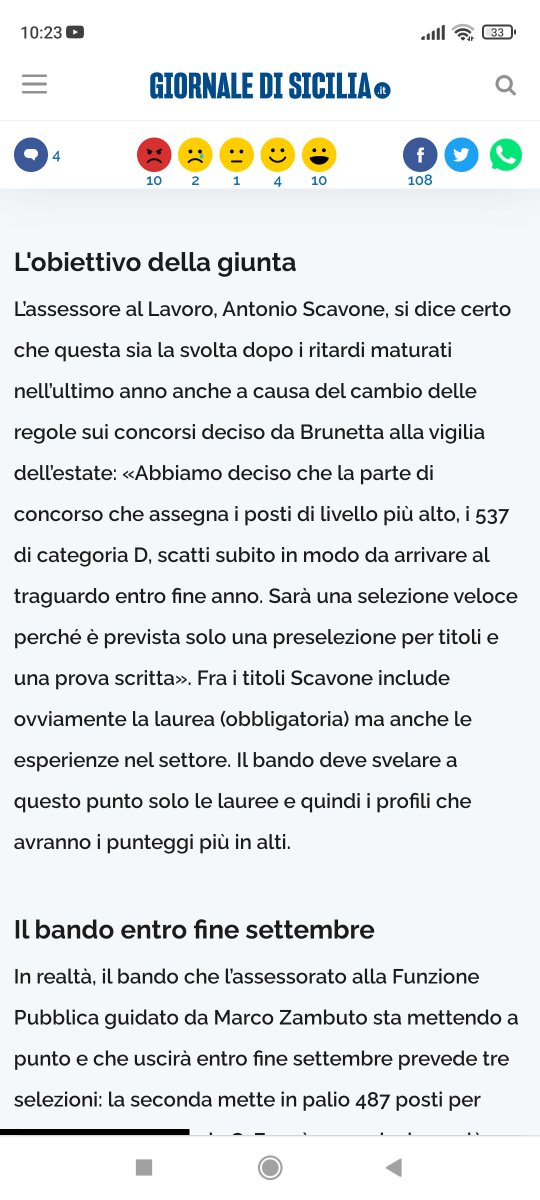 Ma la categoria D non doveva rientrare nei "profili basic"? In un quadro confuso si continua ad abusare della preselezione per titoli ed a farne le spese sono sempre i soliti #ugualiallapartenza <a href="/Regione_Sicilia/">Regione Siciliana</a> <a href="/renatobrunetta/">Renato Brunetta</a> <a href="/pdnetwork/">Partito Democratico 🇮🇹 🇪🇺</a> <a href="/Mov5Stelle/">MoVimento 5 Stelle</a> <a href="/CiminoM5s/">Rosalba Cimino</a>