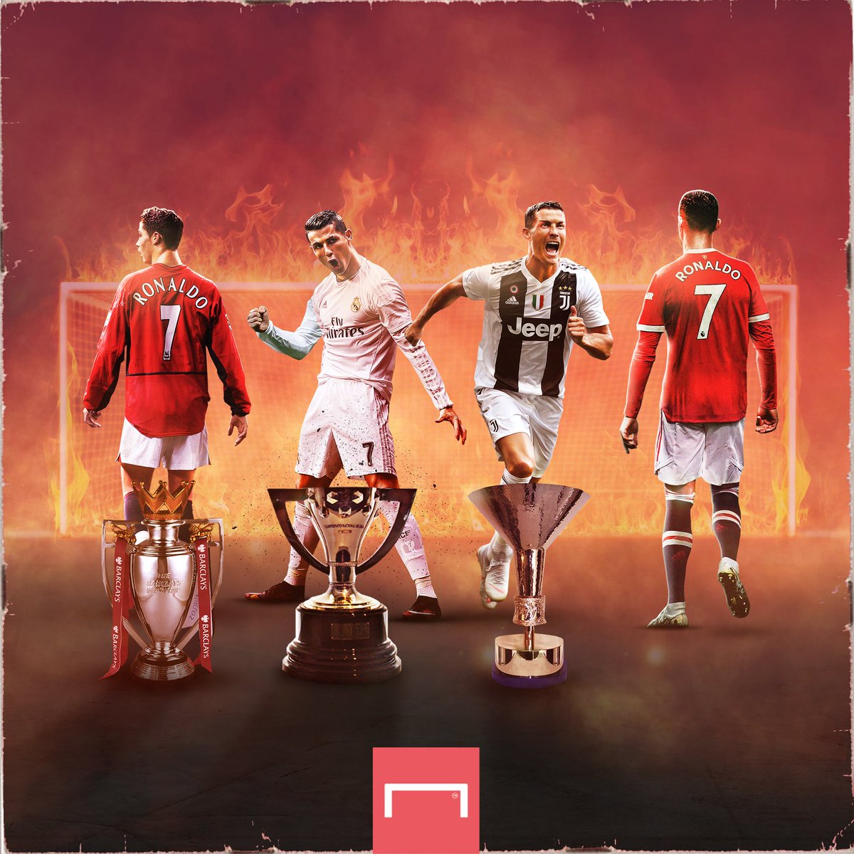 goal's tweet photo. Cristiano Ronaldo wins trophies everywhere he goes 👀 https://t.co/WxXzK1UCiW