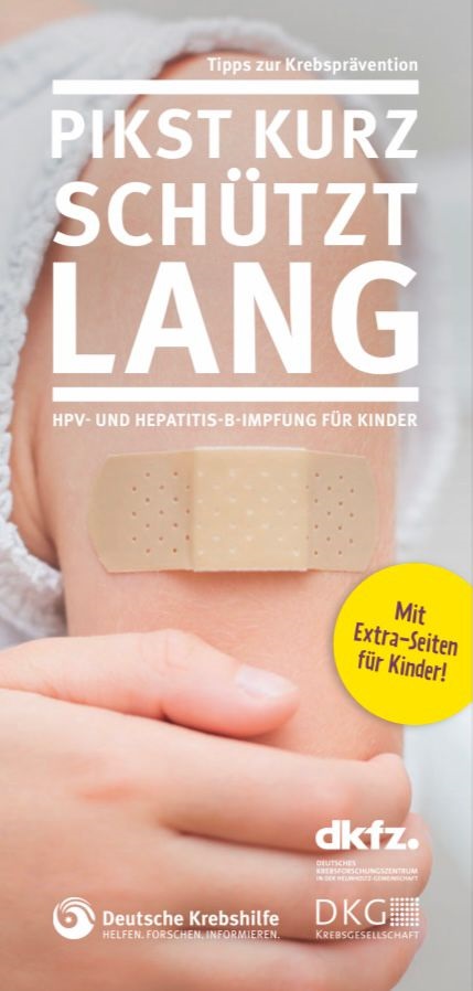 Anlässlich des heutigen Starts der #Krebspräventionswoche wollen wir unsere Patient:innen und ihre Eltern besonders auf das neue Faltblatt 'Pikst kurz - schütz lang. #HPV und #HepatitisB Impfung für Kinder' aufmerksam machen. krebshilfe.de/fileadmin/Down…