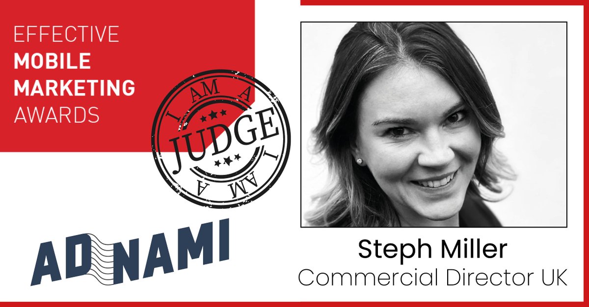 You might want to take another close look at your entries for Mobile Marketing Magazine’s 12th annual Effective Mobile Marketing Awards! Adnami’s Managing Director, Steph Miller is bringing her high impact expertise from the Marketing world straight to the Judge’s panel! 👩‍⚖️