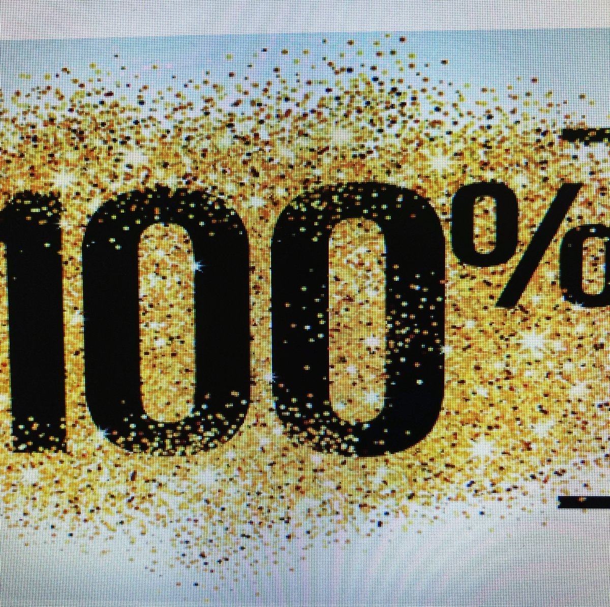 First time this year for 100% attendance!