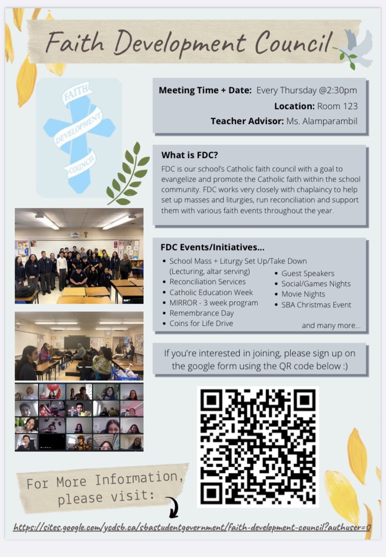 Hey Cardinals! Here is some more information about FDC! Scan the QR code or click the link in our bio to sign up today :) <a href="/sbastudgov/">SBA Student Gov</a> @SBAtoday