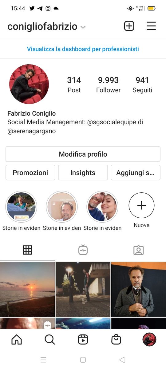 Sto poco su Twitter...se volete comunichiamo con piacere su Instagram. Buona giornata dottoresse e dottori
