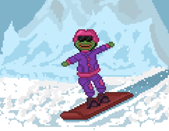 Troll2152's tweet photo. #snowboarding for @Pixel_Dailies 
Follow Me!
Remember to check my past tweets.
#pixelart #pixelartists #art #pixel_dailies https://t.co/PC10vZPJV0
