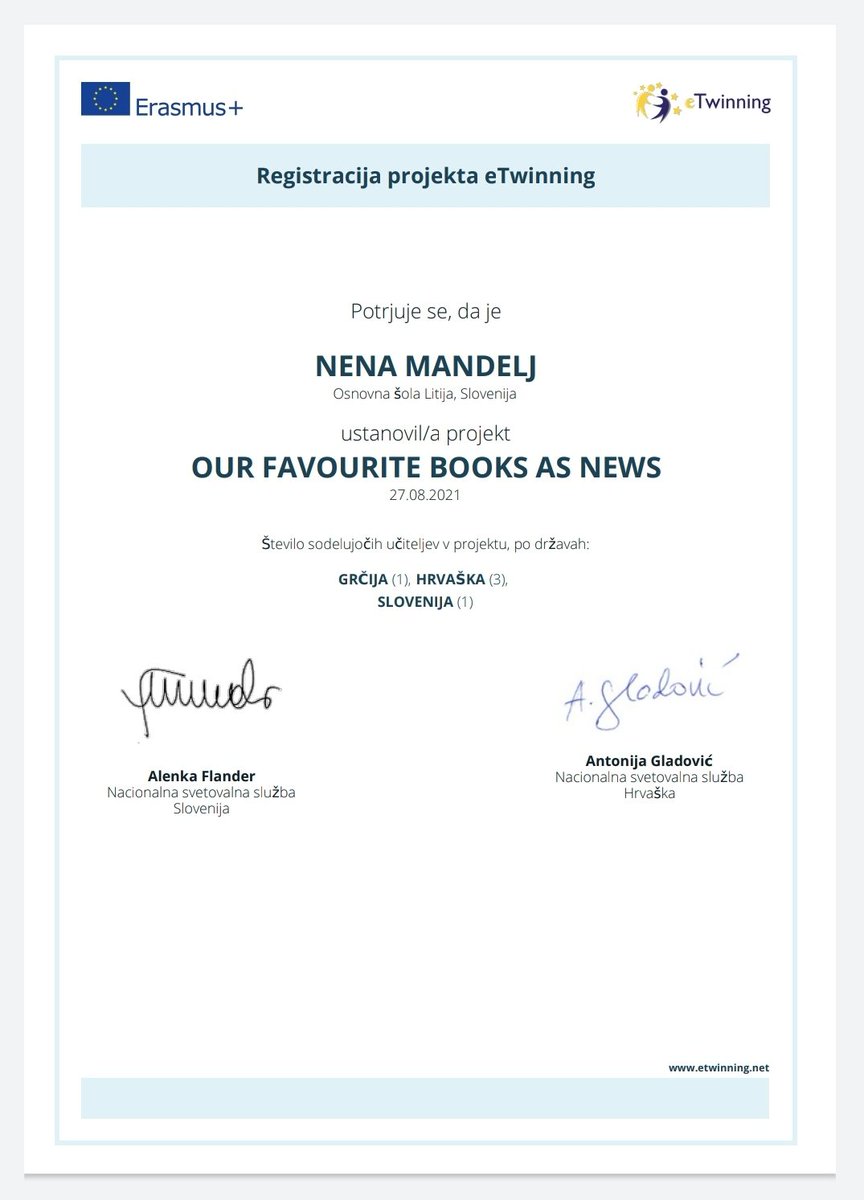 NMandelj's tweet photo. Še en eTwinning izziv🤩 https://t.co/h0D4ceL0wE
