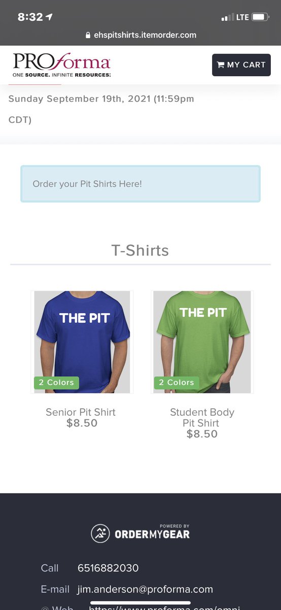 PIT shirts are now available and you can order them yourself! Seniors purchase the “Senior PIT Shirt” and Juniors, Sophomores, and Freshmen purchase the “Student Body PIT Shirt”. The store will close THIS FRIDAY THE 17th and will NOT reopen, so order now! LINK IN BIO!!