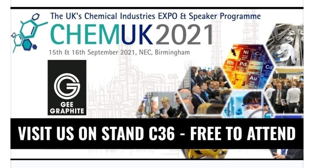 Come down and visit Gee Graphite Ltd on stand C36 at the CHEMUK 2021 Expo. 15th &amp; 16th September, 2021 - NEC, Birmingham, UK. We look forward to seeing you there. #gaskets #sealing #engineering #ukmanufacturing #valves