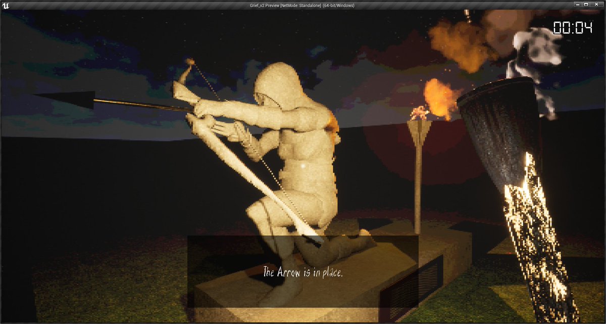 LLeddaq's tweet image. #WIP 
Ya estaría listo (con sonido y todo) el puzzle del arquero. Me encantan como están quedando estos puzzles

#IndieGameDev #indiegamedeveloper #horror #horrorgame #indiedeveloper