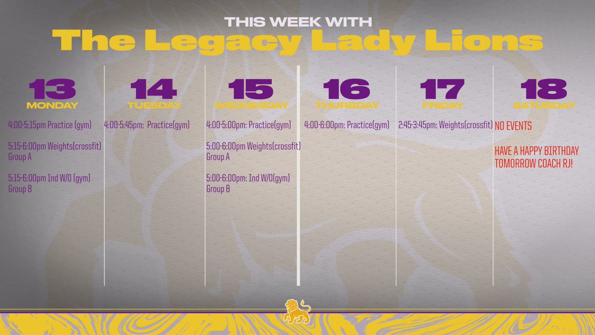 Latrese Davis (@coachlatrese) on Twitter photo ๐๐ Don't forget to come check us out! The Lady Lions have been working hard! Excited about the confirmed visitors we have coming in this week. We look forward to having you on campus. <a href="/coachrjbooker/">Coach RJ Booker</a> <a href="/Jessask88/">Jess</a> <a href="/girls_legacy/">Legacy Girls BBall</a> ๐๐ Don't forget to come check us out! The Lady Lions have been working hard! Excited about the confirmed visitors we have coming in this week. We look forward to having you on campus. <a href="/coachrjbooker/">Coach RJ Booker</a> <a href="/Jessask88/">Jess</a> <a href="/girls_legacy/">Legacy Girls BBall</a>