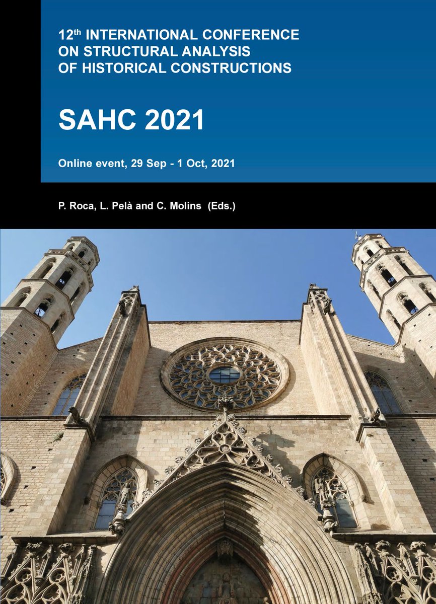 2020Sahc's tweet image. The eBook of proceedings of the 12th International Conference on Structural Analysis of Historical Constructions (SAHC 2021, edited by P. Roca, L. Pelà and C. Molins) is freely available for everyone at this link: lnkd.in/e_CjuptQ 📖
@la_UPC @EscolaCaminsUPC @cimne