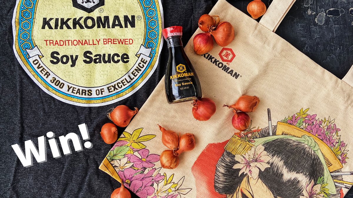 KikkomanUK's tweet photo. Enter our competition with @UKShallots to #win a fantastic bundle of #prizes – a Kikkoman soy sauce, t-shirt and bag gift set and 4kg of shallots. Simply Follow us both &amp; RT to enter! 🤩🎁🤞

#Competition closes at noon (24/9/21). UK only. https://t.co/4W4DxxfiWm